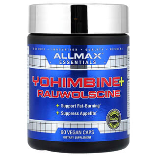 ALLMAX, Essentials, Yohimbine + Rauwolscine, 60 Vegan Caps