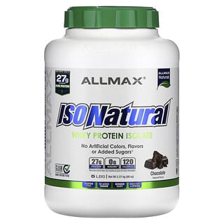 ALLMAX, IsoNatural, Whey Protein Isolate, Chocolate, 5 lbs, (2.27 kg)