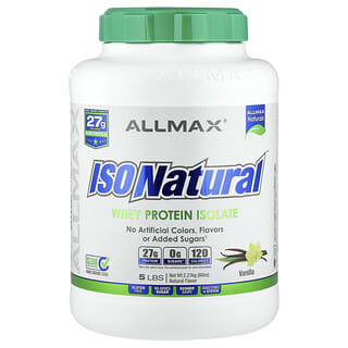 ALLMAX, ISONatural™, Whey Protein Isolate, Vanilla, 5 lbs (2.27 kg)