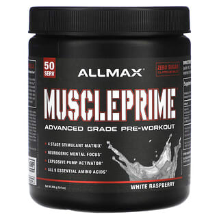 ALLMAX, Muscle Prime, Advanced Grade Pre-Workout, White Raspberry, 9.4 oz (266 g)