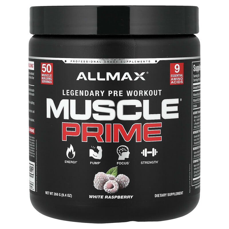 Muscle Prime®, Suplemento preentrenamiento legendario, Frambuesa
