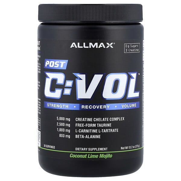 ALLMAX, CVOL 鍛煉後肌肉復原營養粉，椰子萊姆味莫吉托，13.2 盎司（375 克）