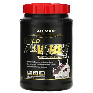 ALLMAX Nutrition, Gold AllWhey, 100% Proteína Whey Premium, Cookies e Creme, 907 g (32 oz)