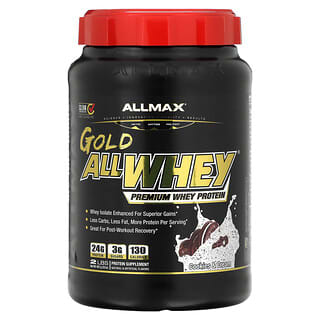 ALLMAX Nutrition, Gold AllWhey، بروتين شرش اللبن الممتاز 100%، البسكوت والكريمة، 32 أونصة (907 جم)