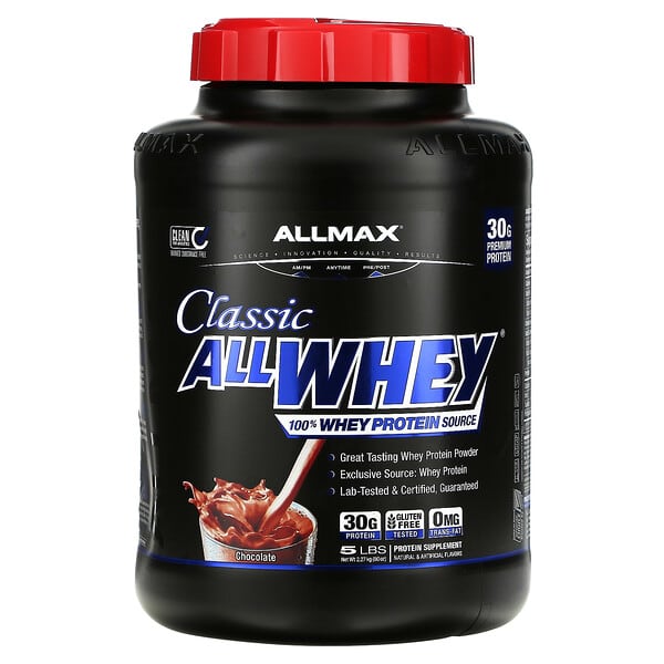 ALLMAX, 经典 AllWhey，全乳清蛋白，巧克力味，5 磅（2.27 千克）