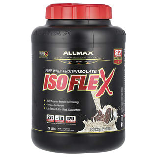 ALLMAX, Isoflex, 100% Pure Whey Protein Isolate, Cookies & Cream, 5 lb (2.27 kg)