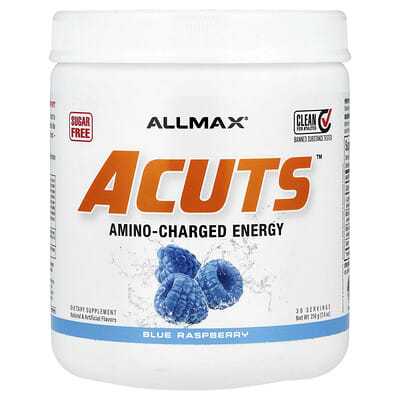 ALLMAX, ACUTS™, Amino-Charged Energy, Blue Raspberry, 7.4 oz (210 g)