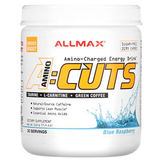 ALLMAX Nutrition, ACUTS, энергетический напиток с аминокислотами, голубая малина, 210 г (7,4 унции)