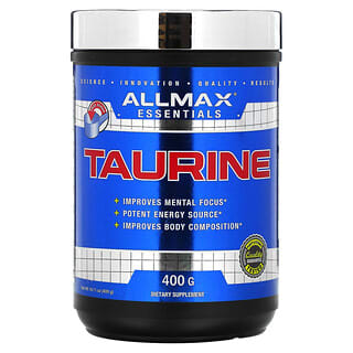 ALLMAX, Taurine, Vegan + Sans gluten, Sans arôme, 3000 mg, 400 g