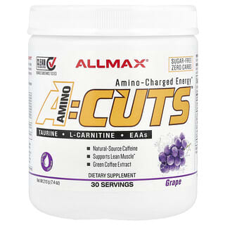 ALLMAX, ACUTS™, Energía cargada de aminoácidos, Uva, 210 g (7,4 oz)