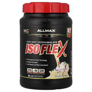 ALLMAX, ISOFLEX®, Pure Whey Protein Isolate, reines Molkenproteinisolat, Geburtstagstorte mit Streuseln, 907 g (2 lbs.)