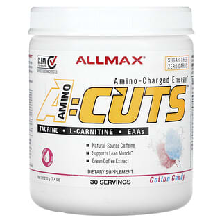 ALLMAX, ACUTS, Amino-Charged Energy, Cotton Candy, 7.4 oz (210 g)