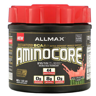 ALLMAX, AMINOCORE, Instantized BCAAs Intra-Workout Muscle Support, Watermelon Candy, 1.02 lb (462 g)