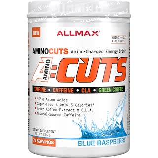 ALLMAX, ACUTS, Amino-Charged Energy Drink, Blue Raspberry, 525 g