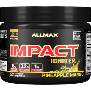ALLMAX, IMPACT Igniter, Pre-Workout, Pineapple Mango, 4.05 oz (115 g)