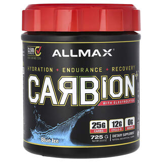 ALLMAX, CABION+ with Electrolytes, „Carbion+ mit Elektrolyten“, blaues Eis, 725 g (25,6 oz.)