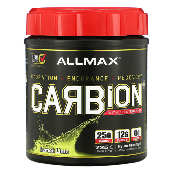 ALLMAX, Carbion+ 營養粉，含電解質，檸檬酸橙味，30.7 盎司（725 克）