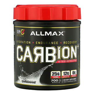 ALLMAX‏, CARBion+ مزود بالإلكتروليتات، من دون نكهة، 24.7 أونصة (700 جم)