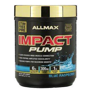 ALLMAX Nutrition, Impact Pump, Blue Raspberry, 12.7 oz (360 g)