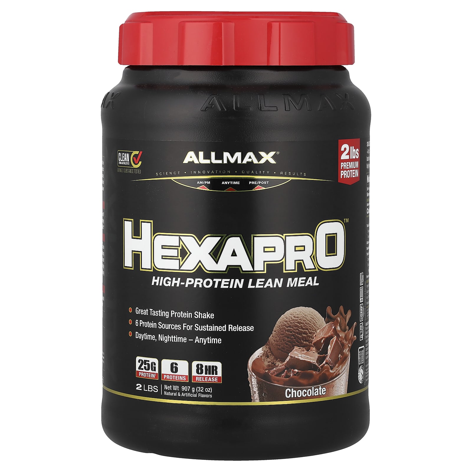 ALLMAX, Hexapro™, высокопротеиновая нежирная мука, со вкусом шоколада, 907 г (2 фунта)