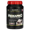 HEXAPRO ، وجبة خالية من الدهون عالية البروتين ، كعك وكريمة ، 2 رطل (907 جم)