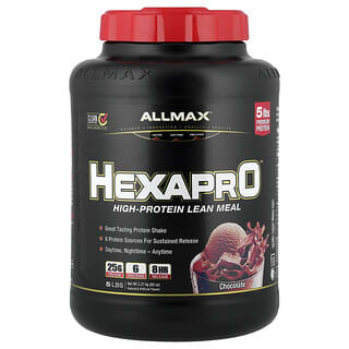 أولماكس‏, Hexapro ™ ، وجبة خالية من الدهون عالية البروتين ، شيكولاتة ، 5 أرطال (2.27 كجم)