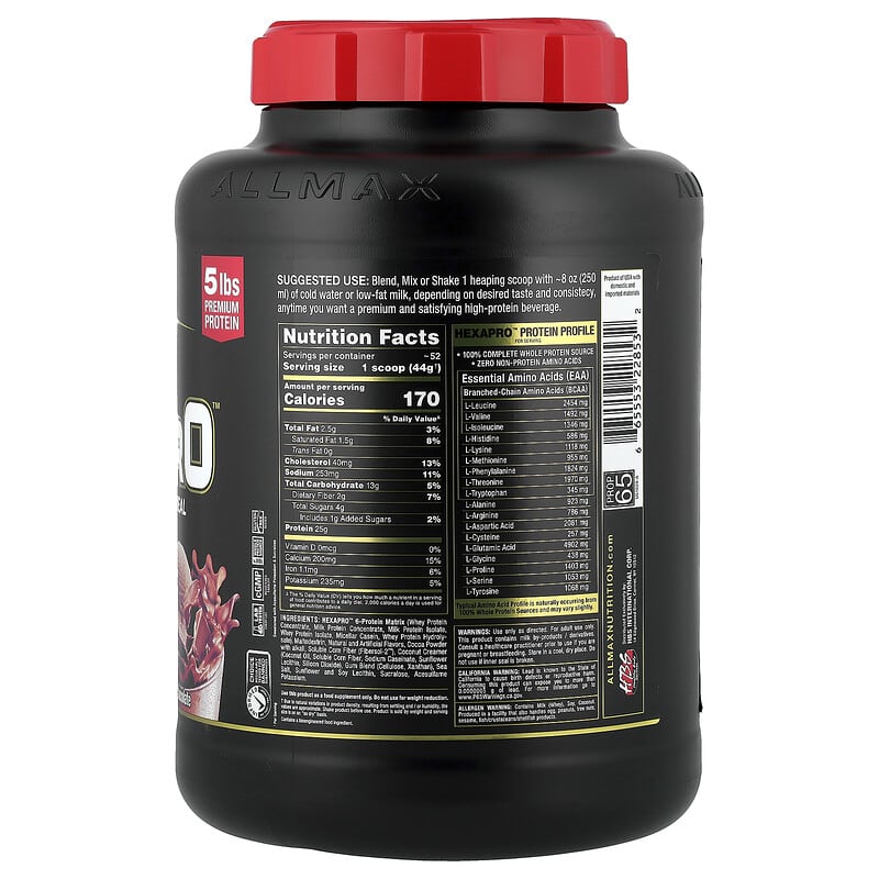 Hexapro™（ヘキサプロ）、High-Protein Lean Meal、チョコレート、2.27