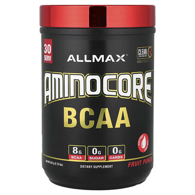 ALLMAX, AMINOCORE™ Branched Chain Amino Acids, Juice Flavor, 0.76 lb (345 g)