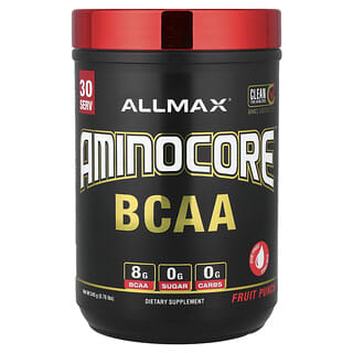 ALLMAX, AMINOCORE™ BCAA, Punch cu fructe, 0,69 lbs (315 g)