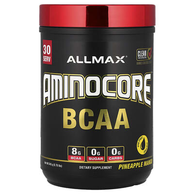 ALLMAX, AMINOCORE™ Branched Chain Amino Acids, Pineapple-Mango Flavor, 0.76 lb (345 g)