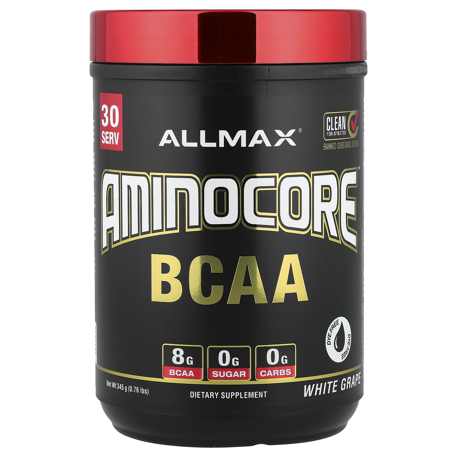 AMINOCORE™（アミノコア）BCAA、ホワイトグレープ、345g（0.76ポンド）