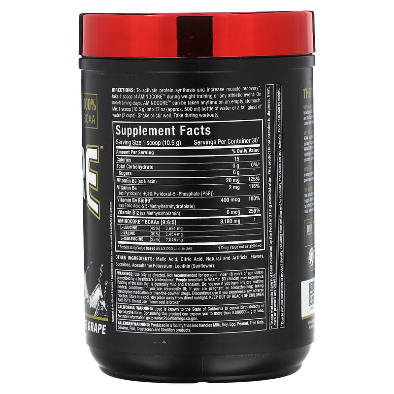 AMINOCORE（アミノコア）BCAA（分岐鎖アミノ酸）、ホワイト