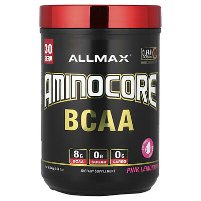 ALLMAX, AMINOCORE™ BCAA, Pink Lemonade, 0.31 kg (315 g)