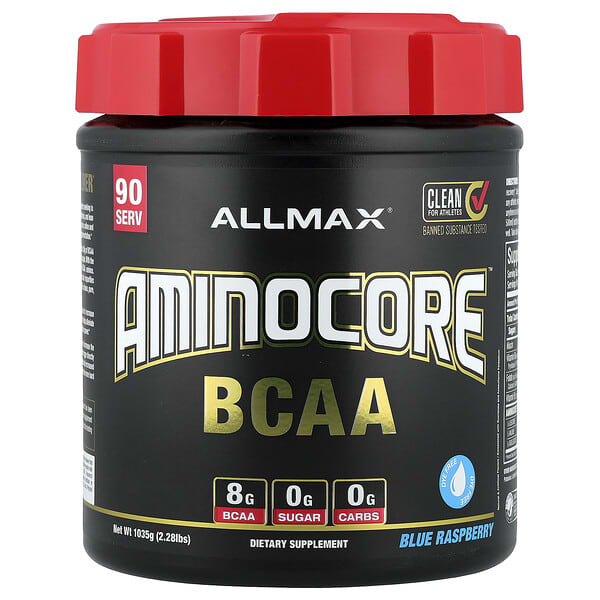 ALLMAX, AMINOCORE™ BCAA, 블루 라즈베리, 1,035g(2.28lb)