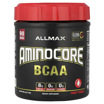 ALLMAX, AMINOCORE™ BCAA, Fruit Punch, 2.1 lbs (945 g)