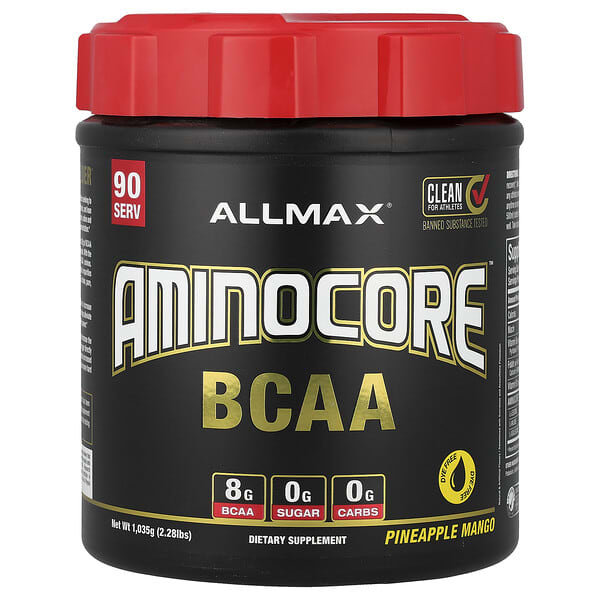 ALLMAX AMINOCORE™ BCAA, Pineapple Mango, 2.28 lbs (1,035 g)