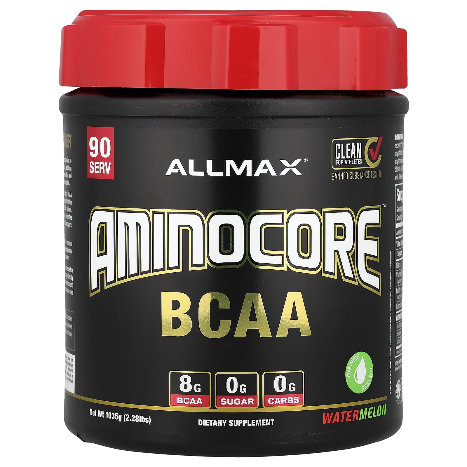 ALLMAX, AMINOCORE™ BCAA, со вкусом арбуза, 1035 г (2,28 фунта)