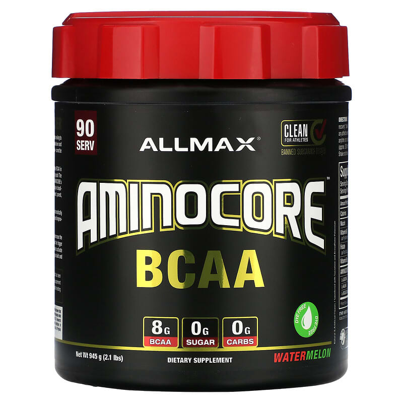 BCAA✖️2個 AMINOCORE™（アミノコア）BCAA（分岐鎖アミノ酸）、スイカ、945g