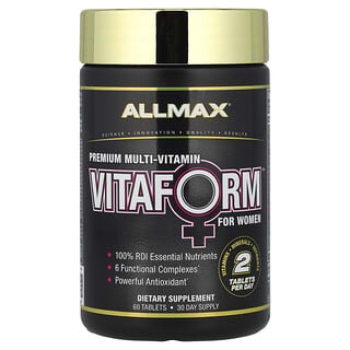 ALLMAX, Vitaform（ビタフォーム）、女性向けプレミアムマルチビタミン、60粒