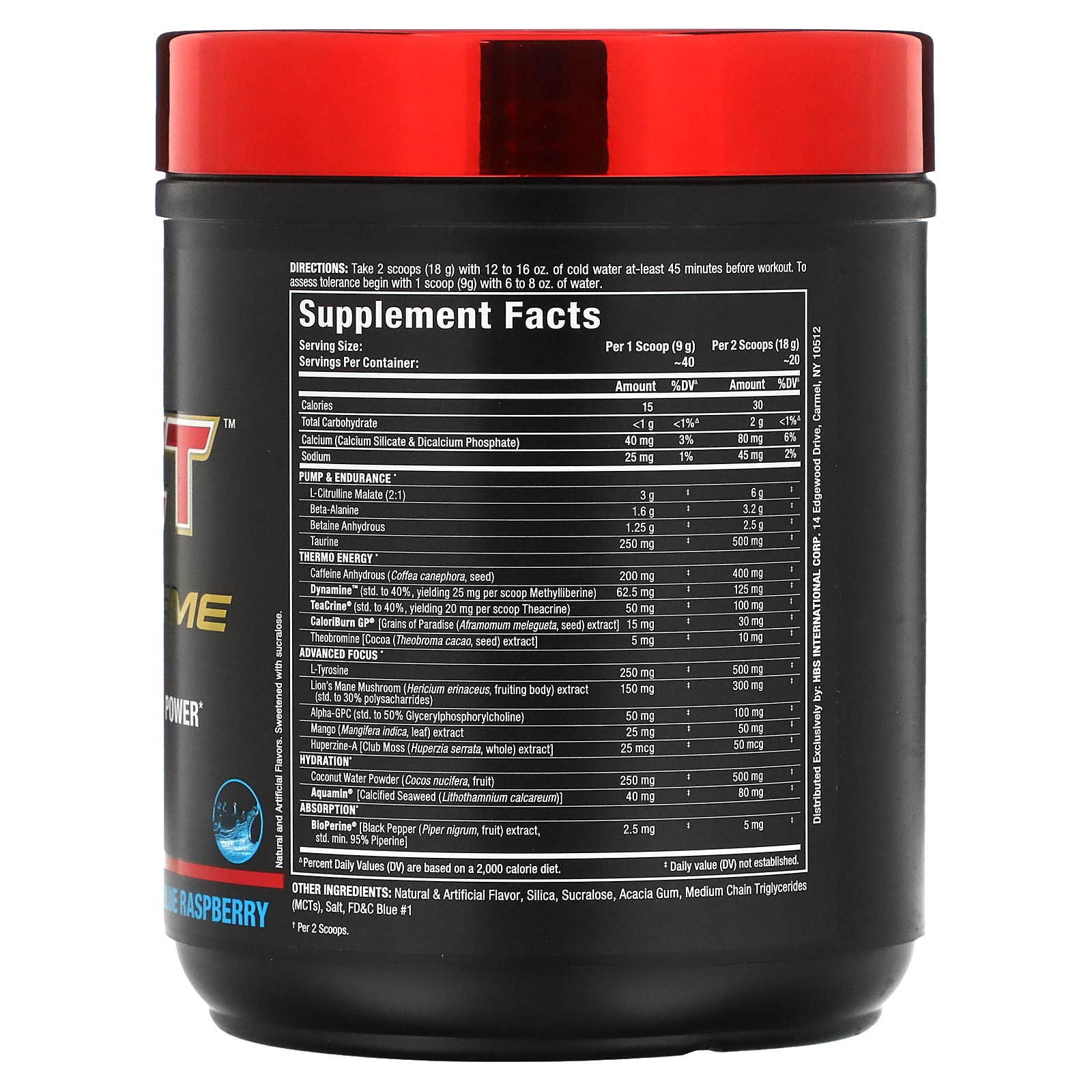 ALLMAX, IMPACT Igniter Xtreme, PreWorkout, Blue Raspberry, 12.7 oz (360 g)