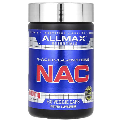 ALLMAX, Essential, NAC, 600 mg, 60 Vegetarian Capsules