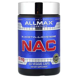 ALLMAX, Essentials, NAC, 600 mg, 60 cápsulas vegetales