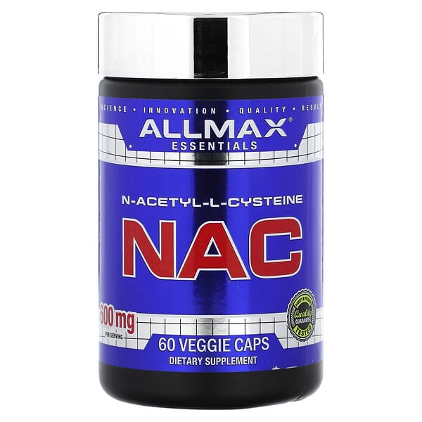 ALLMAX, NAC（N-アセチルシステイン）、ベジカプセル60粒