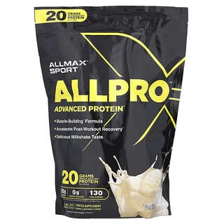 ALLMAX, Sport, Proteína avanzada ALLPRO, Vainilla`` 680 g (1,5 lb)