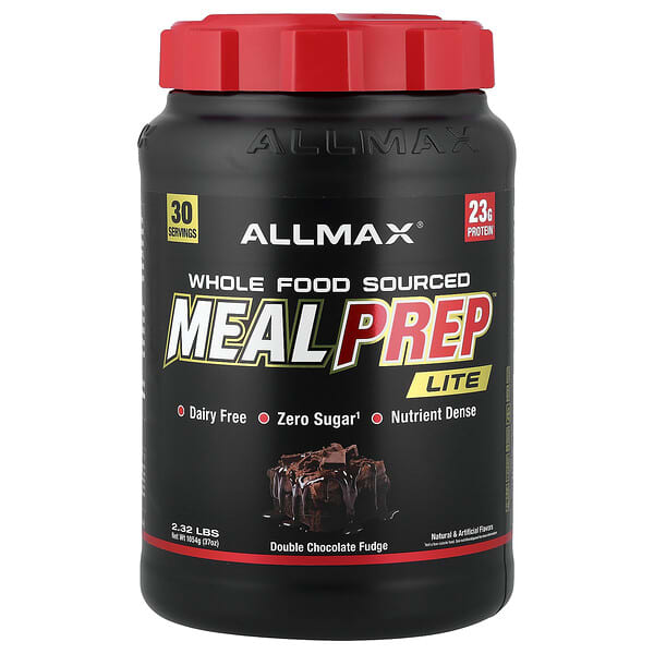 ALLMAX, Meal Prep™ Lite, Dulce de chocolate doble, 1054 g (2,32 lb)