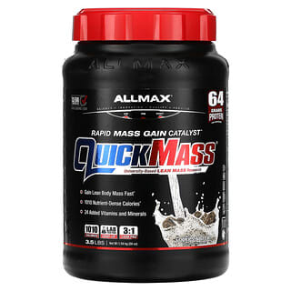 أولماكس‏, QuickMass ، محفز اكتساب الكتلة العضلية السريع ، كعك وكريمة ، 3.5 رطل (1.59 كجم)