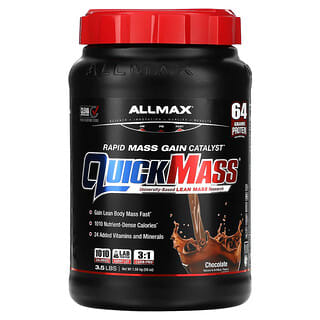 ALLMAX, QuickMass, Catalizador de rápida ganancia de masa, Chocolate`` 1,59 kg (3,5 lb)