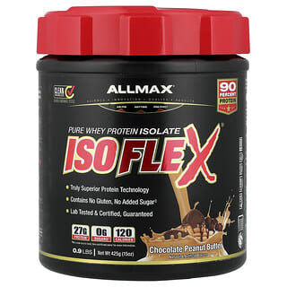 ALLMAX, ISOFLEX®，全分離乳清蛋白，巧克力花生醬，0.9 磅（425 克）