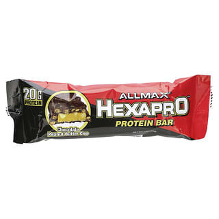 ALLMAX, Barra de Proteína Hexapro, Xícara de Manteiga de Amendoim com Chocolate, 54 g (1,9 oz)