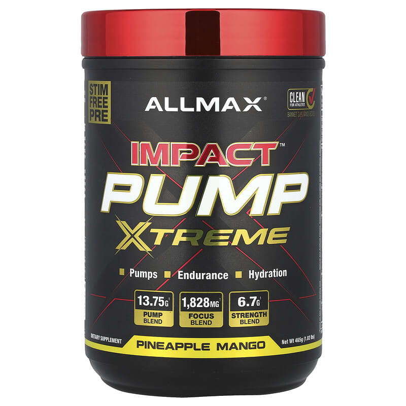 Impact™ Pump Xtreme、パイナップルマンゴー、465g（1.02ポンド）